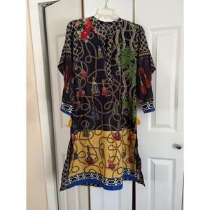 Khaadi Boho Tunic Dress – 100% Cotton – Size 8‎